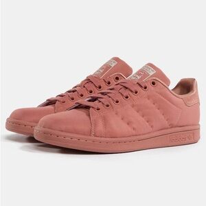 Adidas Stan Smith Pink Satin Sneakers Women’s Size 10.5 - Rare Colorway